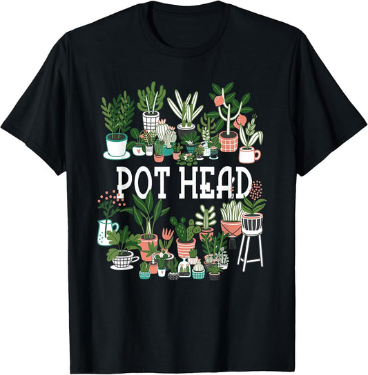 Plant Lover and Gardener: Pot Head Succulent Short Sleeve T-Shirt