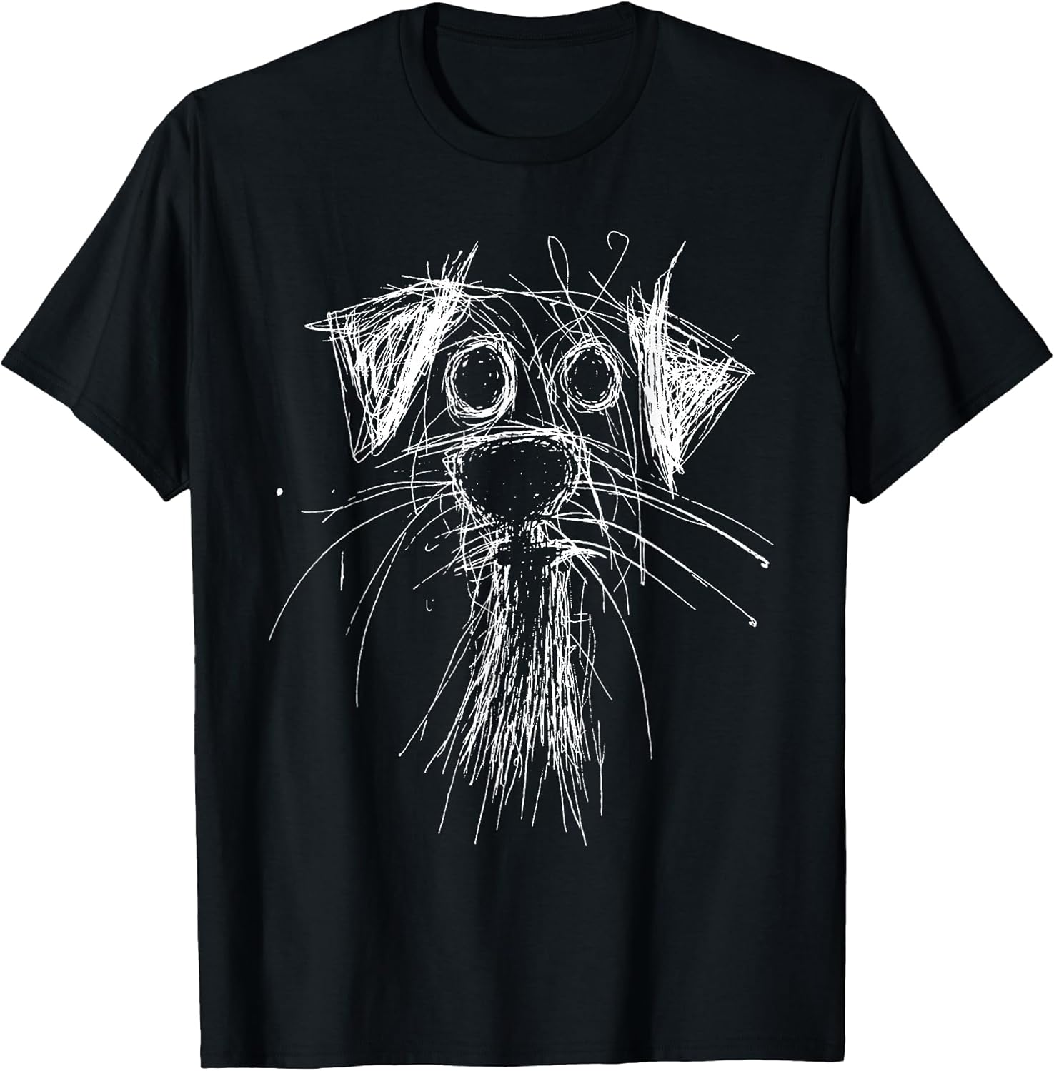 Funny Scribble Puppy Doodle Sketch Minimalist