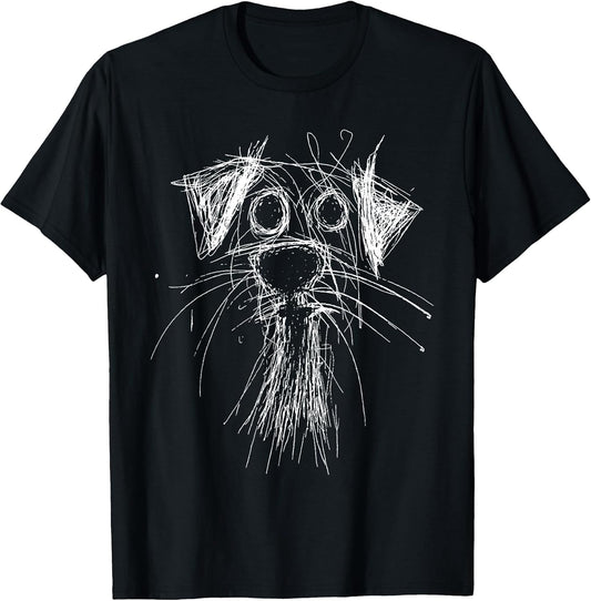 Funny Scribble Puppy Doodle Sketch Minimalist