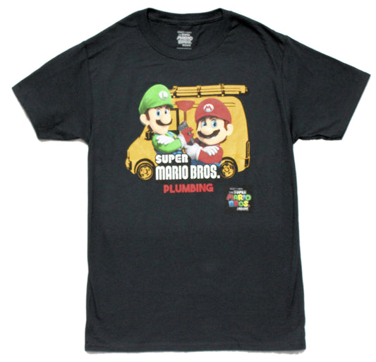 The Super Mario Brothers Movie Mens T-Shirt - Mario & Luigi Plumbing