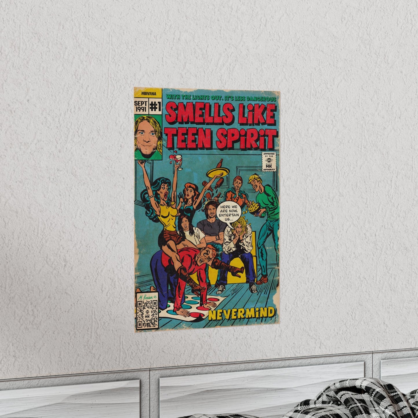 Smells Like Teen Spirit -  Vertical Matte Poster