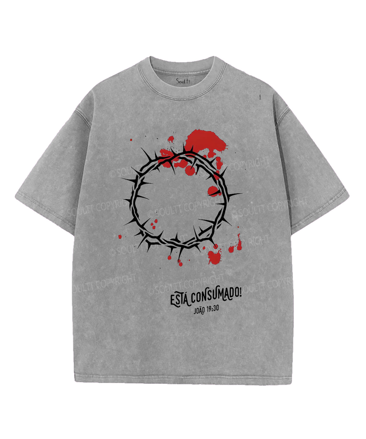 EstÃ¡ Consumado Unisex Washed Christian T-shirt