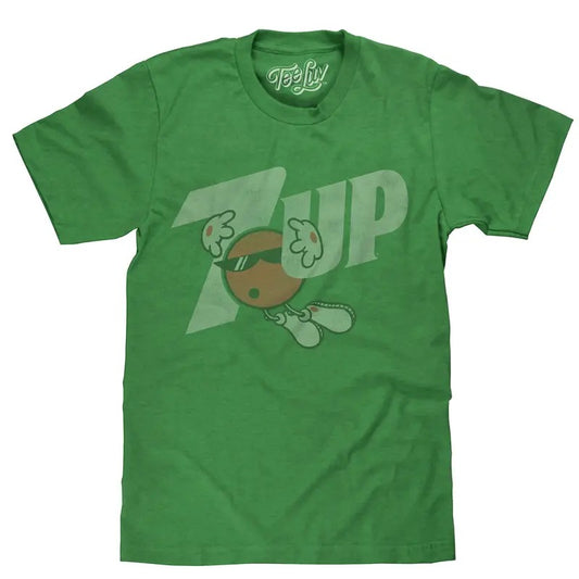 7UP Logo T-Shirt - Green Hoodie, Sweatshirt | InkThreadWorks.com