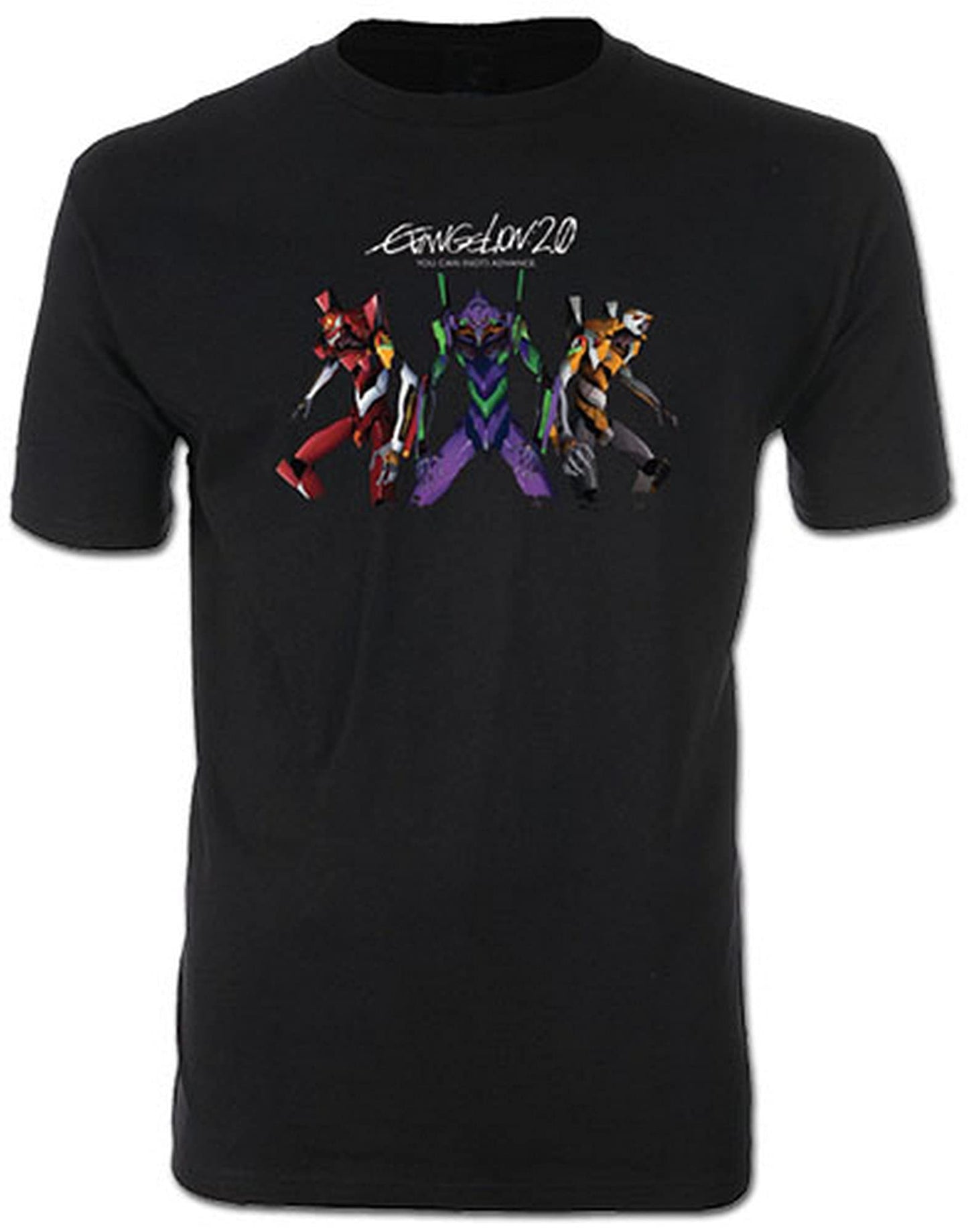 Great Eastern Entertainment Evangelion New Movie-Eva00, Eva01, Eva02, Mens Screen Print T-Shirt