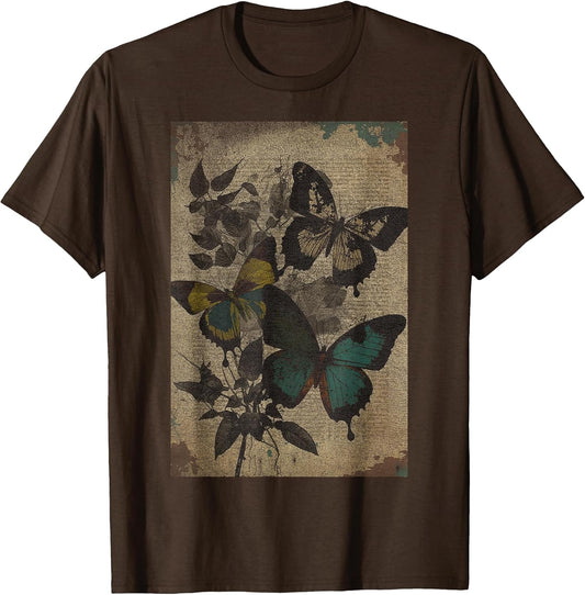 Grunge Aesthetic Cottagecore Gothic Butterfly T-Shirt