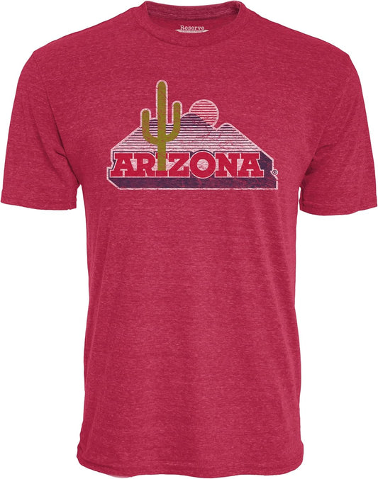 Mens Tri-blend Vintage Retro Team Color T-Shirt, Team Color, X-Large US