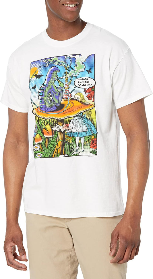 Men's Liquid Blue Alice in Wonderland Pop Art T-Shirt