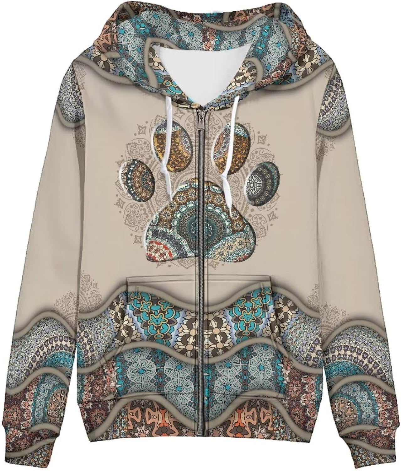 Women Y2K Hoodie Zip Up Sweatshirt Vintage Jackets Hooded Cardigan
