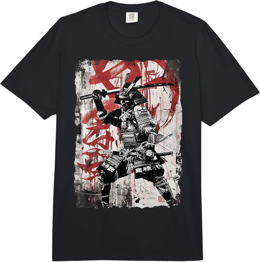 Hip Hop Y2K Vintage Hipster Edgy Urban Streetwear Samurai Comfort Colors Adult Heavyweight T-Shirt