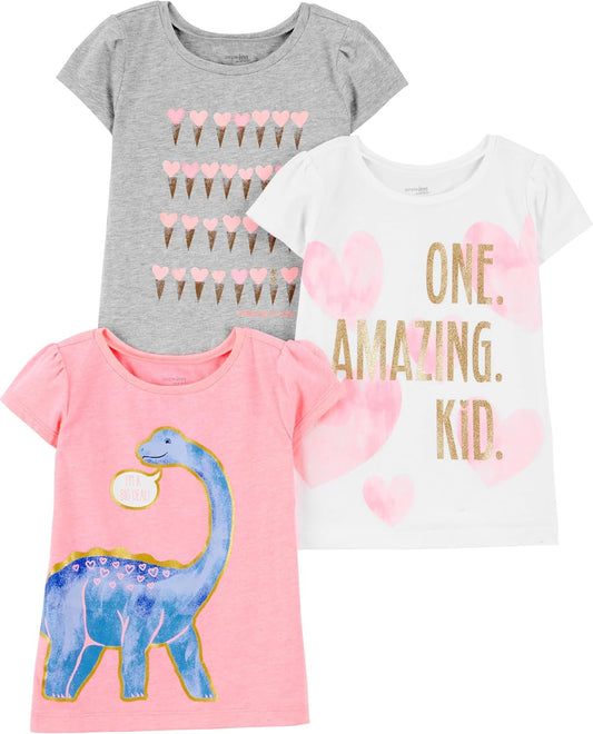 Baby and Toddler Girls' 2-Pack 4th of July Tops
