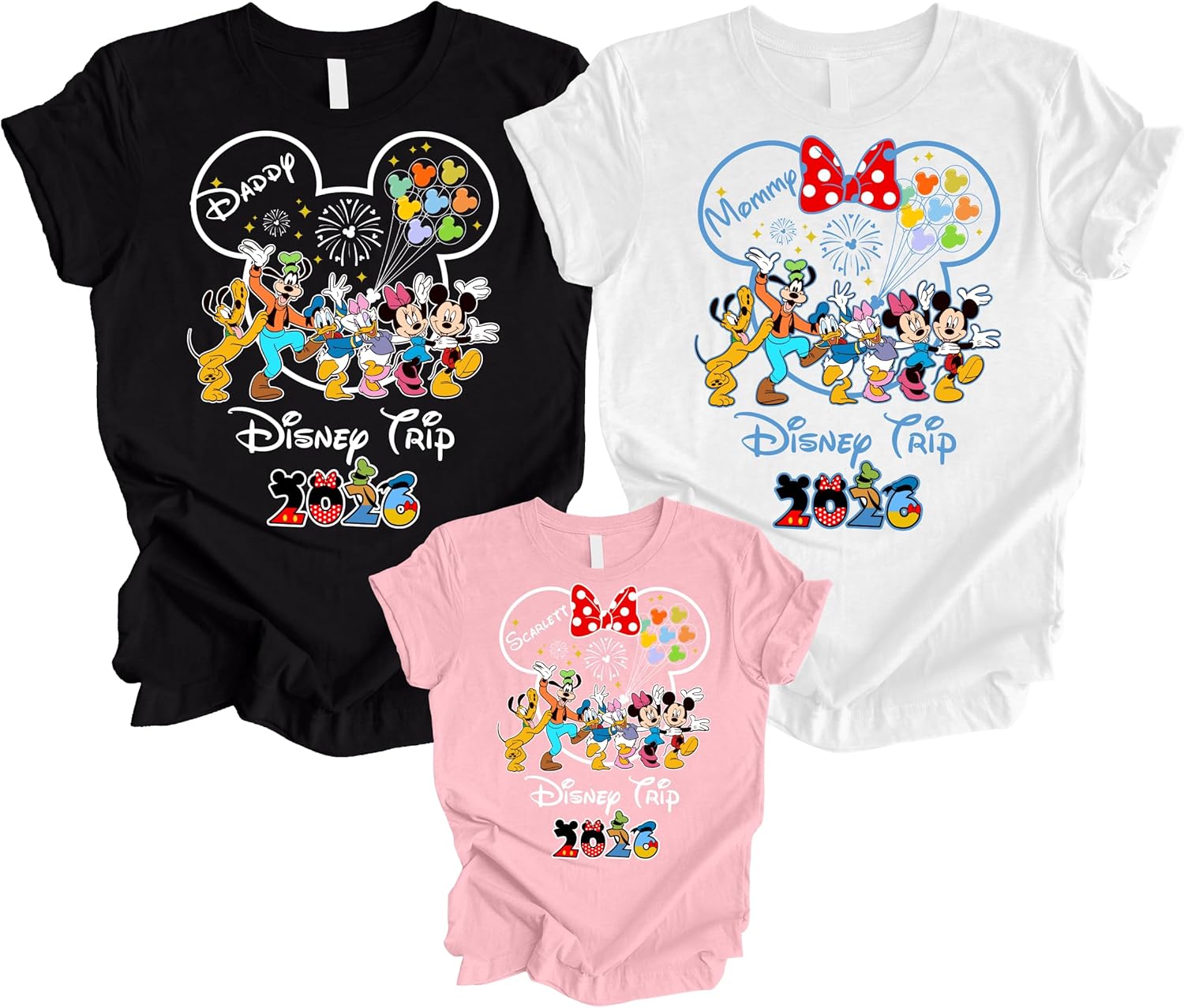 Personalized Family Vacation Magical Castle Shirt, Custom Matching Family Group Holiday Tee Shirt, Trip 2026 Theme T-Shirt