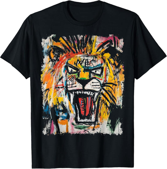 Pop Art Style Lion 90s Graffiti T-Shirt
