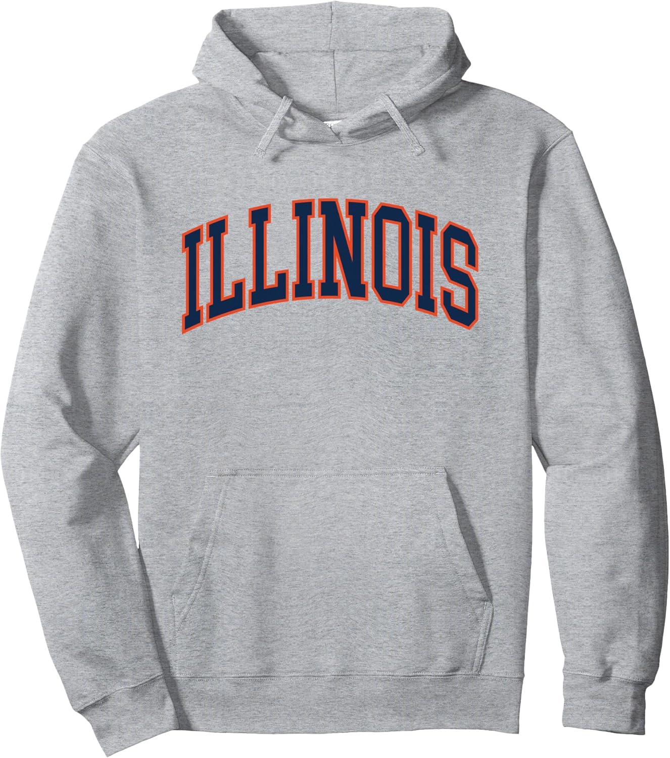 Retro Illinois Tee Vintage Illinois Blue Orange Throwback IL Pullover Hoodie
