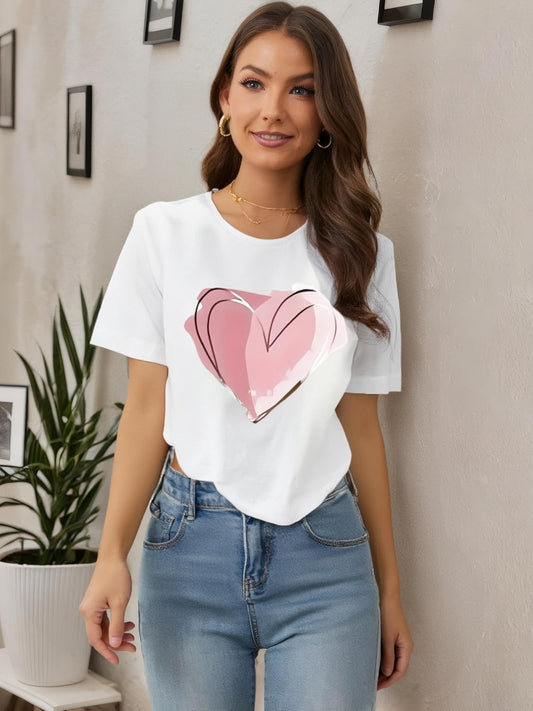Motivational Graphic T-Shirt Inspirational Quote Casual Tee for Women with Abstract Art Design