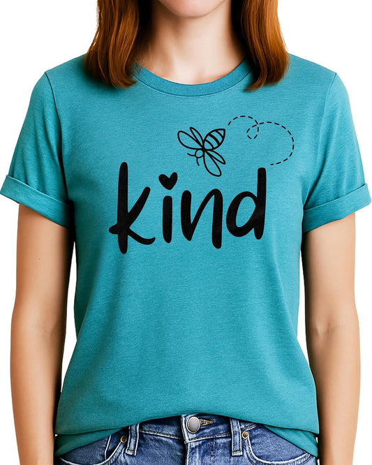 Be Kind & Good Human Shirt for Women - Inspirational Quote Tee Kindness Graphic T-Shirt