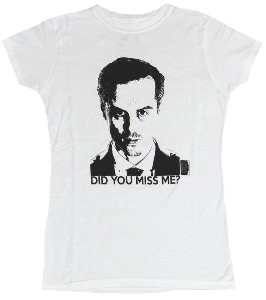 Sherlock (BBC TV Series) Girls Juniors T-Shirt - Did You Miss Me Head Shot