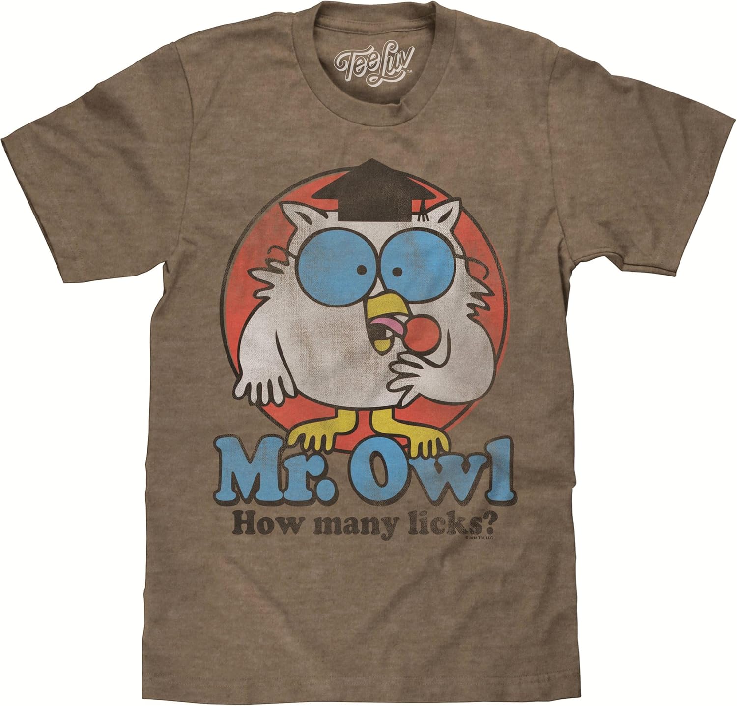 Men's Mr Owl How Many Licks Shirt - Vintage Tootsie Pop Graphic T-Shirt
