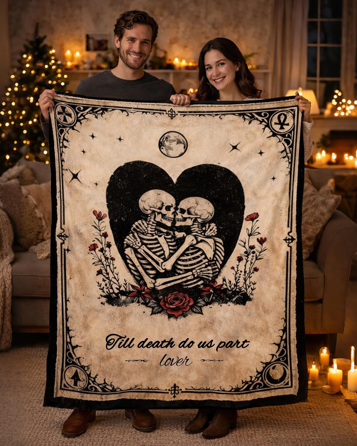 Noiclub Gifts for Wife Her Him,Anniversary Throw Blanket,Birthday Gifts for Boyfriend Girlfriend, Romantic I Love You,Engagement, Wedding Gift for Wife Husband Couple, 60"X50"