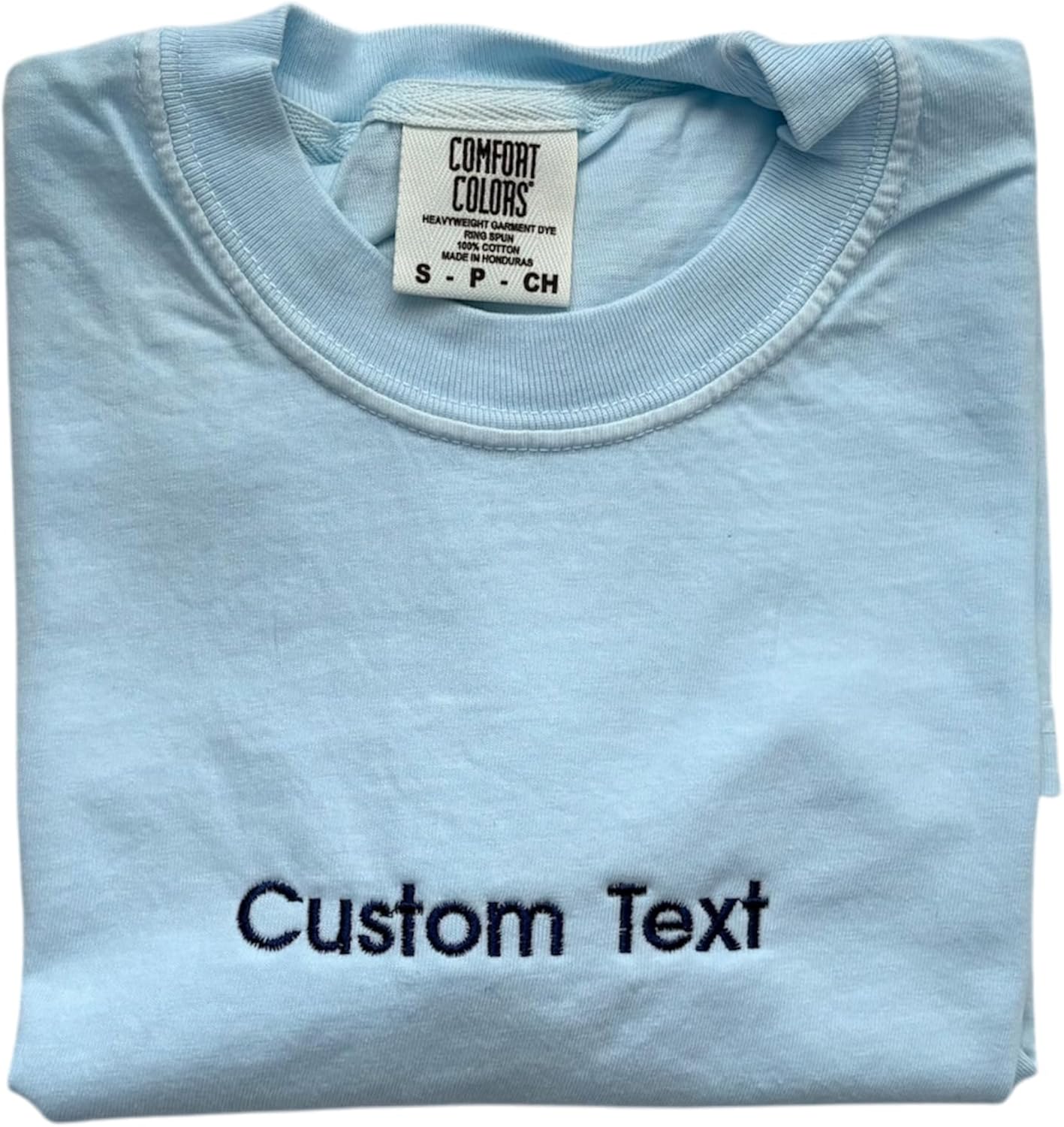 Custom Embroidered T-Shirt | Personalized Tee | Choose Phrase, Font and Embroidery Color for Any Occasion Multi