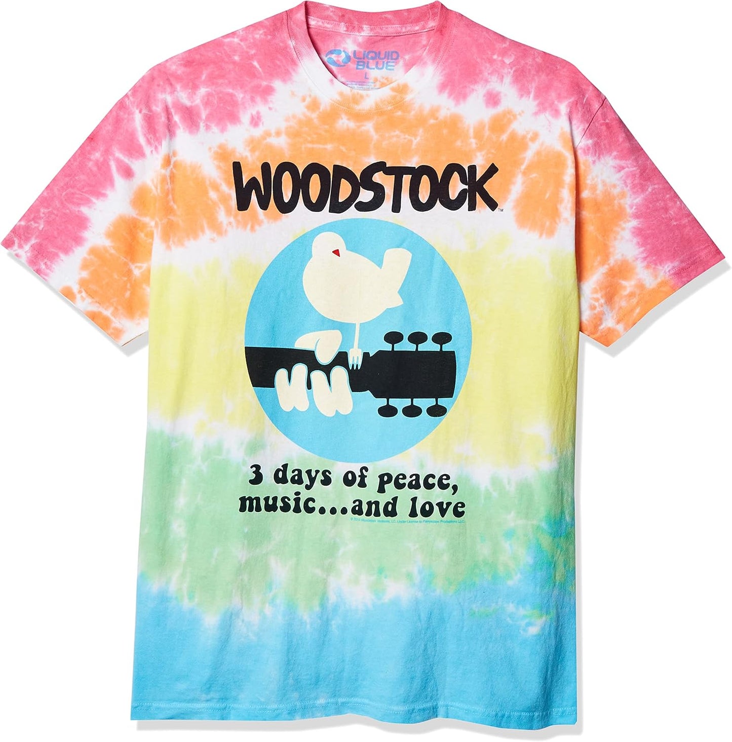 Men's Woodstock Woodstock Banded Tie Dye Short Sleeve T-Shirt