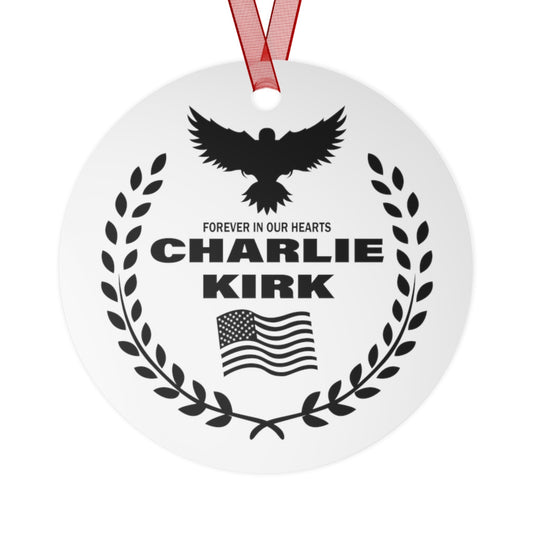 Freedom Charlie Kirk Forever In Our Hearts Ornament
