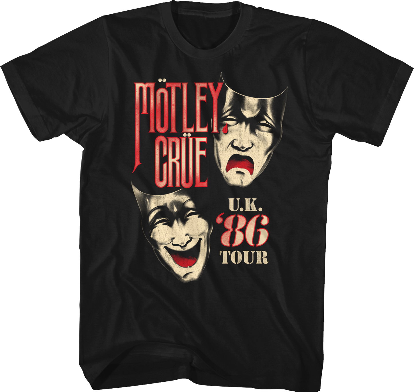 '86 UK Tour Motley Crue T-Shirt