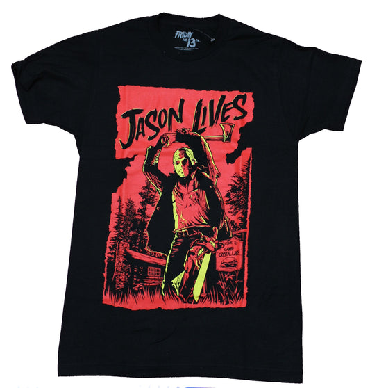 Friday the 13th Mens  T-Shirt - Jason Lives Ave Chop Red Poster Image