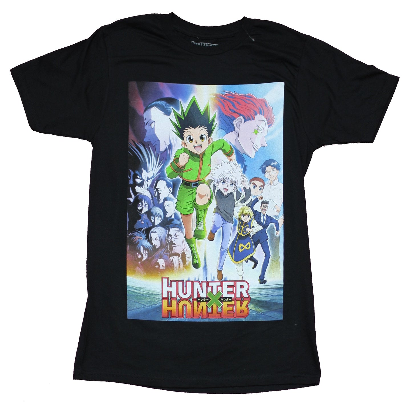 Hunter X Hunter Mens T-Shirt - Full Color Key Art Running Poster