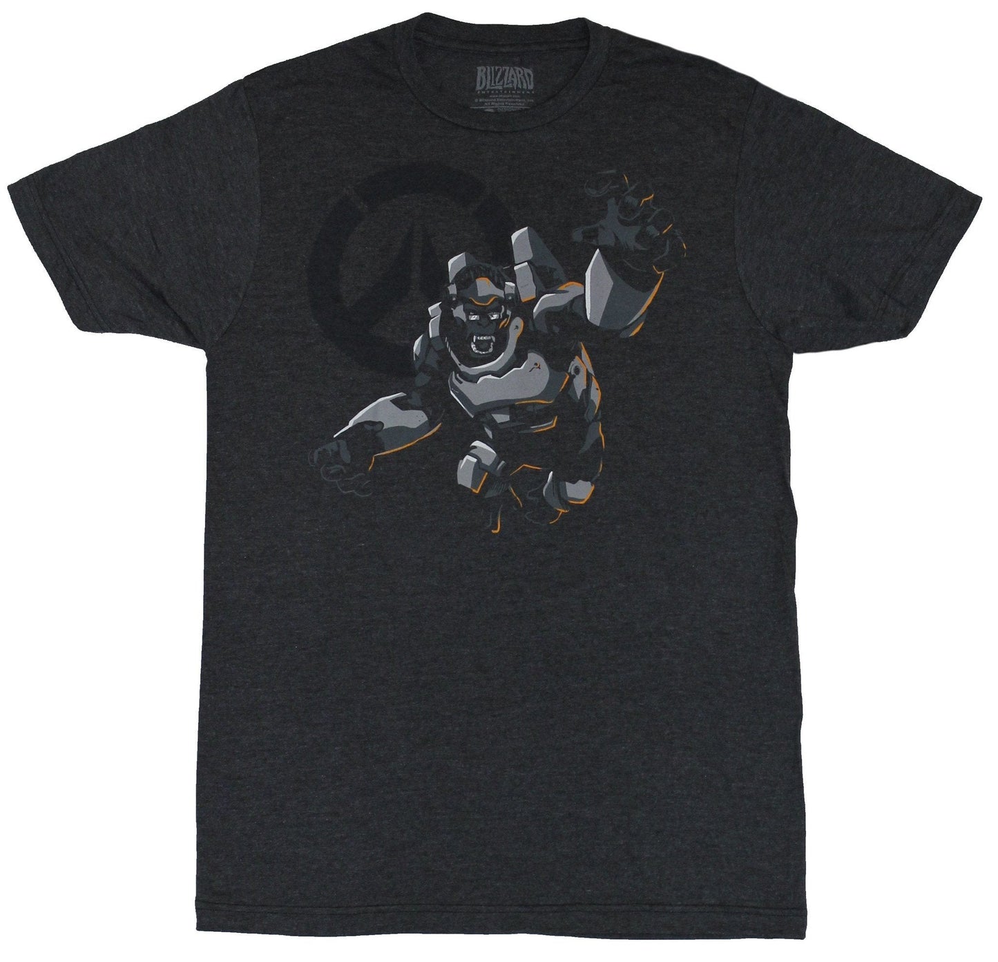 Overwatch Mens T-Shirt - Winston Humanity's Champion Charging Image