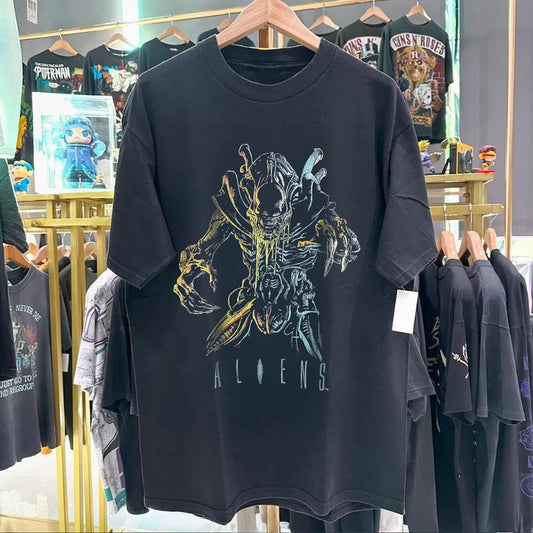 90S Aliens Promo Rare Black Tshirt Unisex Shirt Gift for him, Gift for her, Gift for fan Casual Classic