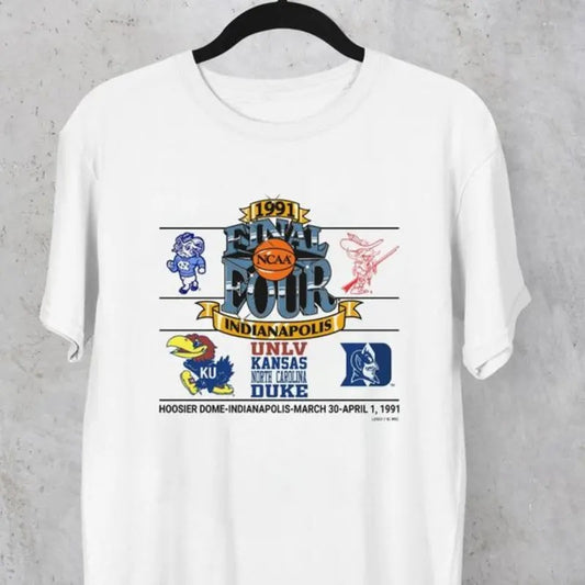 90s 80s Vintage 1991's Final Four Indianapolis T-Shirt Hoodie, Sweatshirt | InkThreadWorks.com