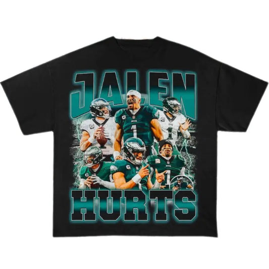 90s Jalen Hurts Shirt - Football T Shirt Trendy Graphic Tee Unisex Gift for Fans
