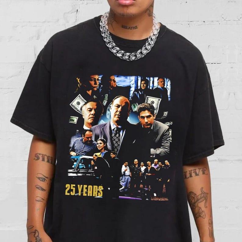 90s Tony Soprano T Shirt, Sopranos Shirt, Gift For Him, 90s Fashion, Goodfellas Movie Tee