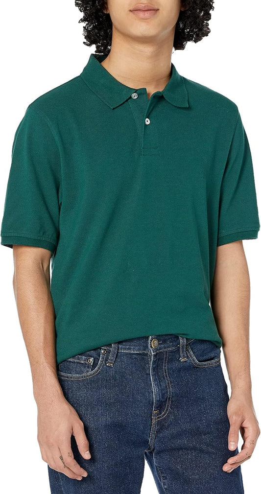 Men's Regular-Fit Short Sleeve Cotton Pique Polo Shirt (Available in Big & Tall)