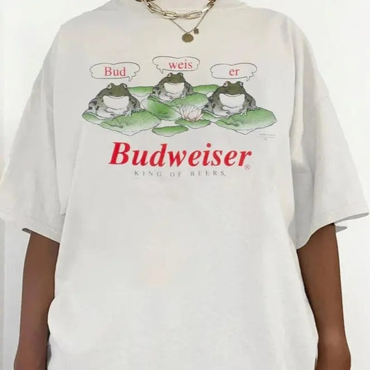 95' Beer Frogs T-Shirt, Bud Weis Er Frog T-Shirt, King Of Beer Shirt, Beer Lover Shirt, 90s Shirt Hoodie, Sweatshirt