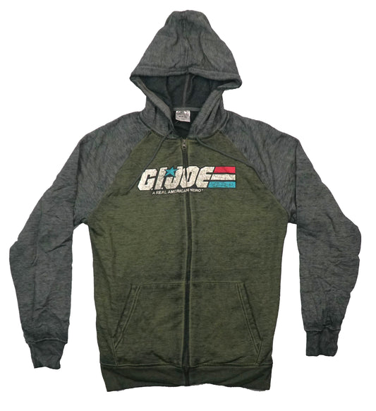 GI Joe Zip Up Mens Hoodie - Jacket A Real American Hero Logo