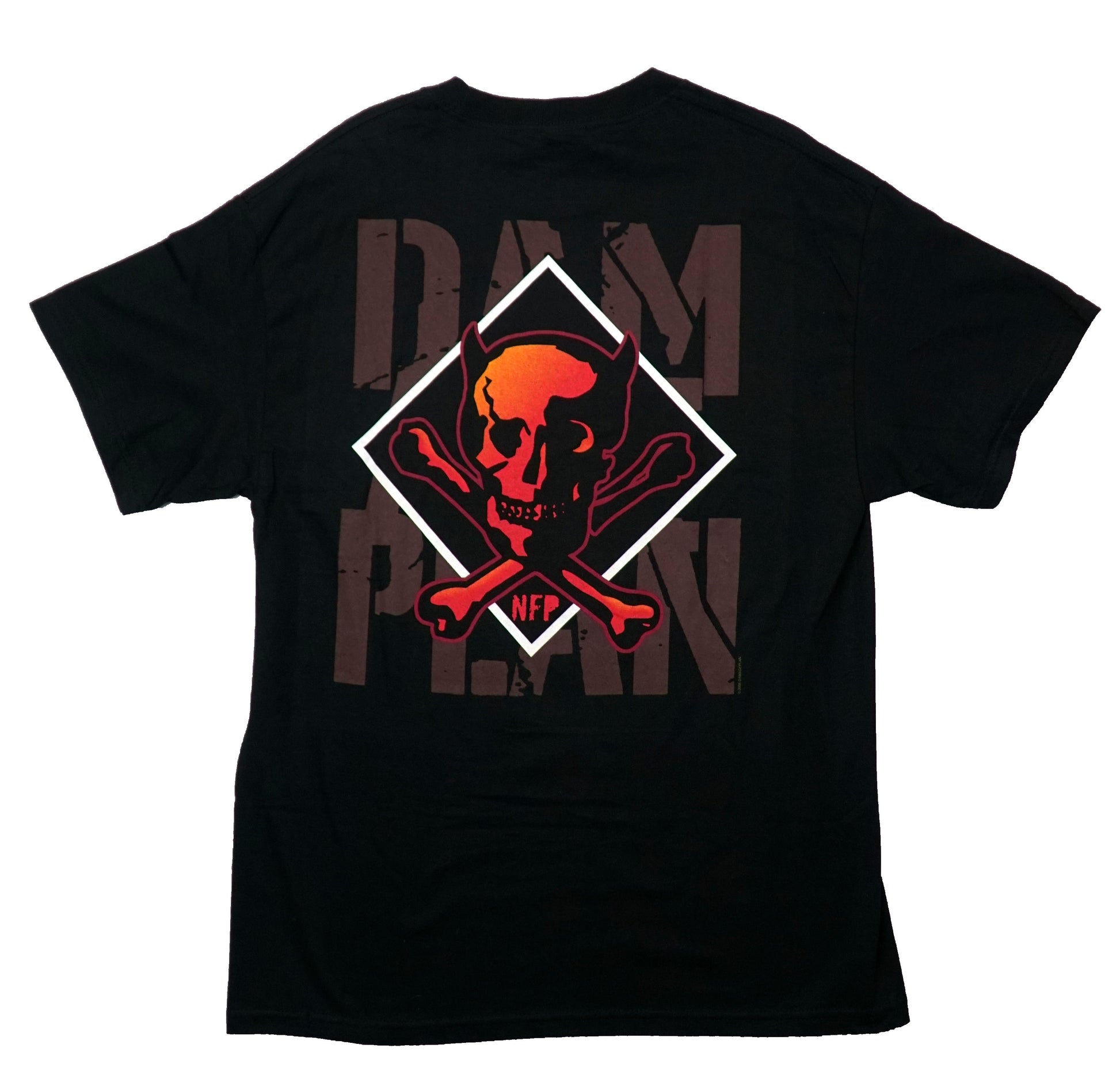 Damage plan Mens T-Shirt - NFP  In White Dimond Below  Bigger Skull Back Hoodie, Sweatshirt | InkThreadWorks.com (Image 2)