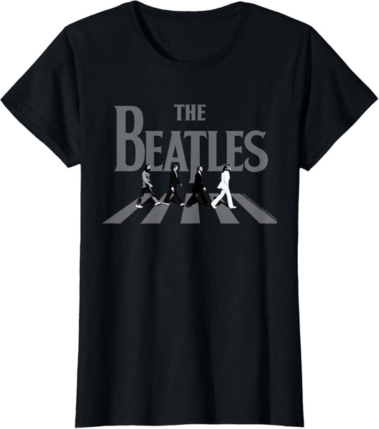 Abbey Road Greyscale Album Cover T-Shirt
