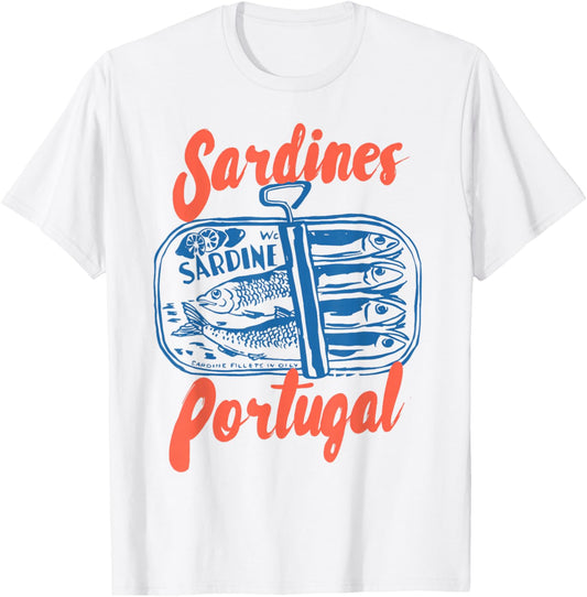 Sardines Tinned Fish Retro Graphic for Men Women T-Shirt