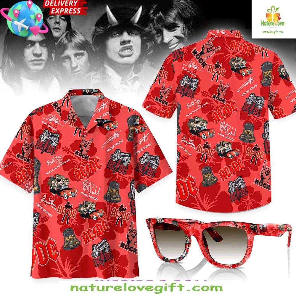 ACDC Rocker Hawaiian Shirt Limited Edition