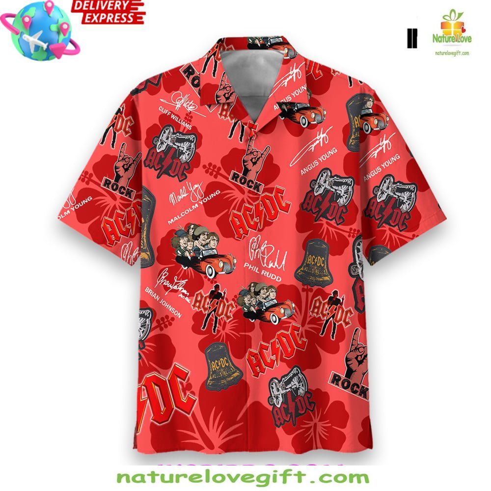 ACDC Rocker Hawaiian Shirt Limited Edition