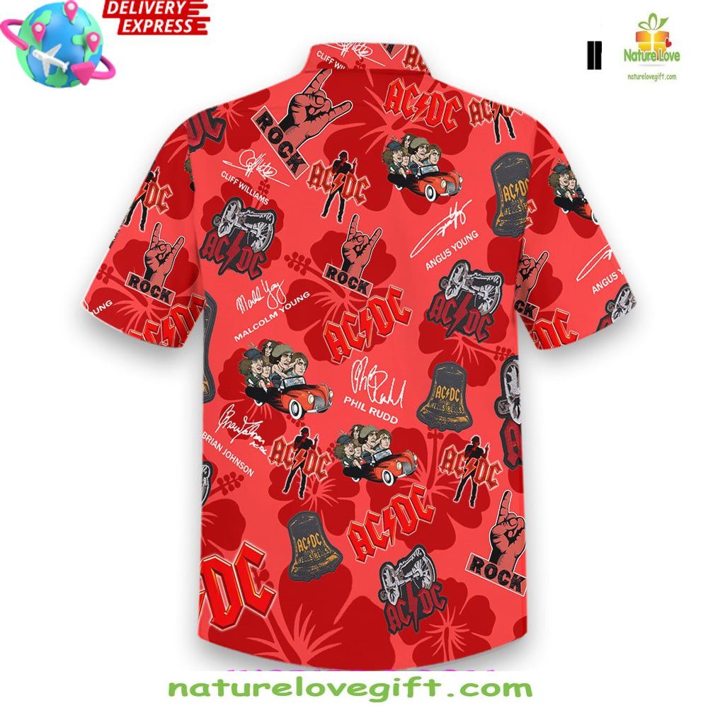 ACDC Rocker Hawaiian Shirt Limited Edition