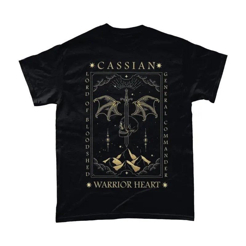 ACOTAR Inspired Cassian Tarot Style T-Shirt, Book Boyfriend, Literary Tee, SJM Fandom, Bookish Gift, Soft Cotton Blend...