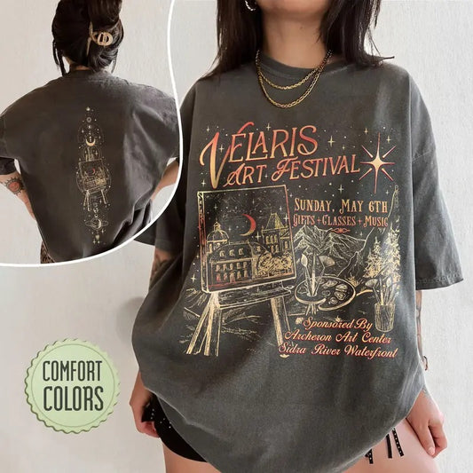 ACOTAR Night Court Fan T-Shirt, Velaris Art Festival Shirts, SJM Merch, To The Stars Who Listen, Gift For Book Lover,...