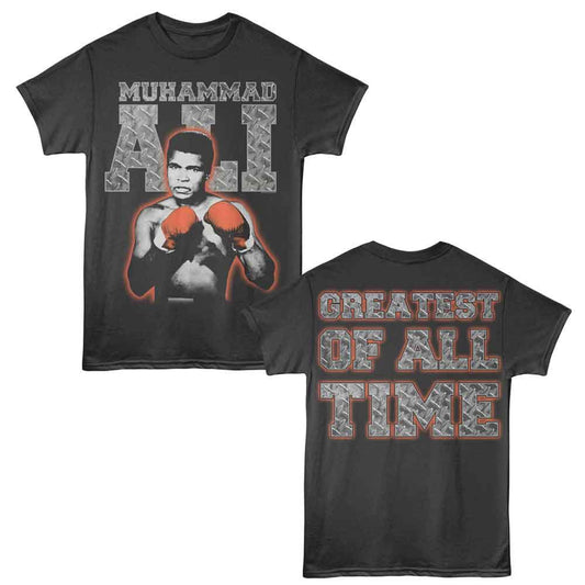 Muhammad Ali - Greatest - American Classics - Gray Solid Adult Short Sleeve T-Shirt
