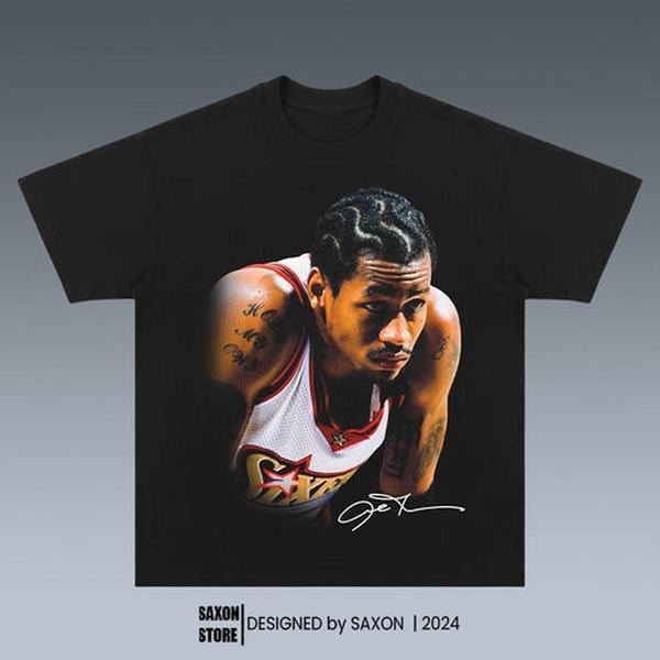 ALLEN IVERSON GRAPHIC TEE | VINTAGE GRAPHIC T-SHIRT SWEATSHIRT HOODIE | SPORT TEE | GIFT FOR FAN V3 | InkThreadWorks.com