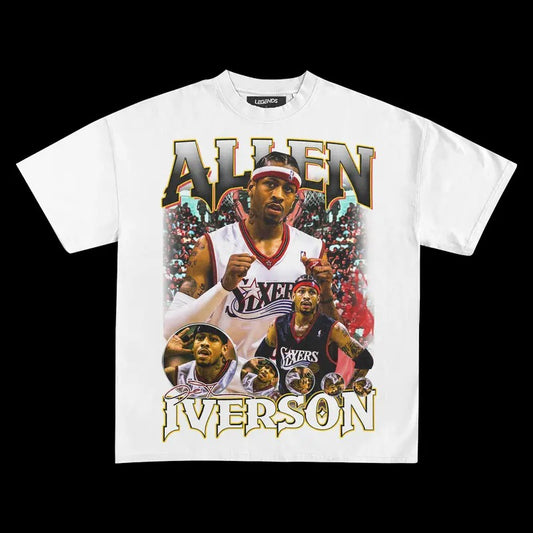 ALLEN IVERSON RETRO  Tee | Vintage Tee Graphic T-Shirt Sweatshirt Hoodie | Sport Tee - Gift For Fan
