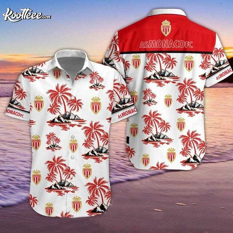 AS Monaco FC Hawaiian Shirt And Shorts