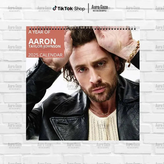 Aaron Taylor-Johnson 2025 Wall Calendar, Monthly Planner, Movie Fan Gift, Fan Merch Celebrity Decor, Perfect Present for Her, Home and Office Decor
