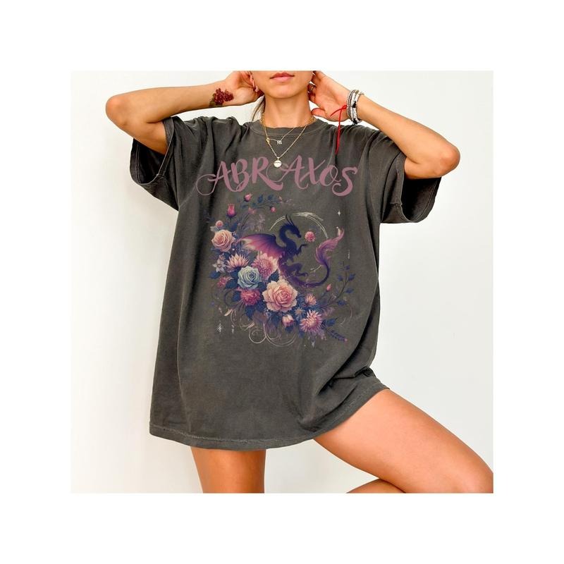 Abraxos Flower Shirt,Throne Of Glass,Fantasy Book Lover Shirt,Bookish Gift,Fourth Wing Merch,Sarah J Maas ,Acotar...
